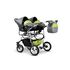 Carucior pentru gemeni Mikado TWIN T-08 3 in 1, Culoare: Verde,poza 2