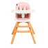 Scaun de masa 3 in 1 Juju Eat&Twist, Roz, Culoare: Roz,poza 2  - ExclusivMAG.ro Scaun de masa 3 in 1 Juju Eat&Twist, Roz, Culoare: Roz,poza 2