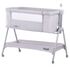 Patut Co-Sleeper Chipolino Sweet Dreams grey, Culoare: Gri,poza 4