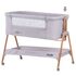 Patut Co-Sleeper Chipolino Sweet Dreams grey wood, Culoare: Maro,poza 5