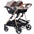 Carucior gemeni Chipolino Duo Smart 3 in 1 humus, Culoare: Crem - poza 5 - ExclusivMAG.ro