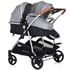 Carucior gemeni Chipolino Duo Smart 3 in 1 anthracite, Culoare: Gri - poza 8 - ExclusivMAG.ro