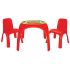 Set Masuta cu 2 scaune pentru copii Pilsan King Table red, Culoare: Rosu