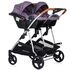 Carucior gemeni Chipolino Duo Smart 3 in 1 lilac, Culoare: Mov - poza 5 - ExclusivMAG.ro