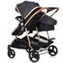 Carucior gemeni Chipolino Duo Smart 3 in 1 raven, Culoare: Negru - poza 9 - ExclusivMAG.ro