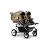 Carucior pentru gemeni Mikado TWIN T-12 3 in 1, Culoare: Maro - poza 4 - ExclusivMAG.ro