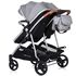 Carucior gemeni Chipolino Duo Smart 3 in 1 anthracite, Culoare: Gri - poza 11 - ExclusivMAG.ro