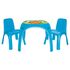 Set Masuta cu 2 scaune pentru copii Pilsan King Table blue, Culoare: Blue