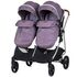 Carucior gemeni Chipolino Duo Smart 3 in 1 lilac, Culoare: Mov - poza 4 - ExclusivMAG.ro