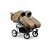 Carucior pentru gemeni Mikado TWIN T-12 3 in 1, Culoare: Maro - poza 2 - ExclusivMAG.ro