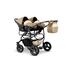 Carucior pentru gemeni Mikado TWIN T-16 3 in 1, Culoare: Crem - poza 4 - ExclusivMAG.ro