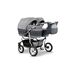 Carucior pentru gemeni Mikado TWIN T-06 3 in 1, Culoare: Gri  - ExclusivMAG.ro