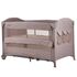 Patut pliabil Chipolino Merida humus linen cu laterala culisanta, Culoare: Crem, Dimensiuni: 120x60
