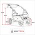 Carucior pentru gemeni Mikado DUET LUX D-225 3 in 1, Culoare: Maro - poza 8 - ExclusivMAG.ro
