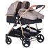 Carucior gemeni Chipolino Duo Smart 3 in 1 humus, Culoare: Crem - poza 3 - ExclusivMAG.ro