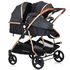 Carucior gemeni Chipolino Duo Smart 3 in 1 raven, Culoare: Negru - poza 8 - ExclusivMAG.ro