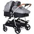 Carucior gemeni Chipolino Duo Smart 3 in 1 anthracite, Culoare: Gri - poza 3 - ExclusivMAG.ro