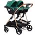 Carucior gemeni Chipolino Duo Smart 3 in 1 avocado, Culoare: Verde - poza 5 - ExclusivMAG.ro