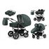 Carucior pentru gemeni Mikado DUET LUX D-226 3 in 1, Culoare: Verde  - ExclusivMAG.ro