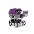 Carucior pentru gemeni Mikado TWIN T-04 3 in 1, Culoare: Mov