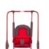 Leagan pentru copii, Top Kids, cu spatar reglabil si bara detasabila, Red Mini, Culoare: Rosu,poza 2