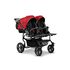 Carucior pentru gemeni Mikado TWIN T-03 3 in 1, Culoare: Rosu/Negru,poza 3