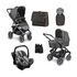 Carucior 3 in 1 Salsa 4 AIR Cornet Starter Set 9 buc ABC Design, Culoare: Gri deschis, Model: 3 in 1  - ExclusivMAG.ro