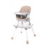Scaun de masa transformabil booster 4Baby MASTER 6 in 1 Camel, Culoare: Crem