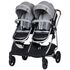 Carucior gemeni Chipolino Duo Smart 2 in 1 anthracite, Culoare: Gri - poza 2 - ExclusivMAG.ro