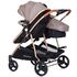Carucior gemeni Chipolino Duo Smart 2 in 1 humus, Culoare: Crem - poza 8 - ExclusivMAG.ro