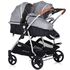 Carucior gemeni Chipolino Duo Smart 2 in 1 anthracite, Culoare: Gri - poza 7 - ExclusivMAG.ro