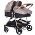 Carucior gemeni Chipolino Duo Smart 2 in 1 humus, Culoare: Crem - poza 3 - ExclusivMAG.ro