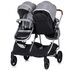 Carucior gemeni Chipolino Duo Smart 2 in 1 anthracite, Culoare: Gri - poza 11 - ExclusivMAG.ro