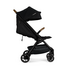 Carucior ultracompact cu pliere automata Nuna TRVL Caviar, Culoare: Negru - poza 3 - ExclusivMAG.ro