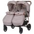 Carucior gemeni Chipolino Passo Doble humus, Culoare: Crem - poza 3 - ExclusivMAG.ro