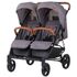Carucior gemeni Chipolino Passo Doble platinum, Culoare: Gri  - ExclusivMAG.ro