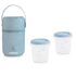 Set 2 Recipiente Plastic 250 ml cu Gentuta izoterma Azure Miniland, Culoare: Albastru, Cantitate: 250ml,poza 5
