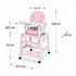 Scaun de masa 5 in 1 Ricokids Sinco - Roz, Culoare: Roz,poza 6  - ExclusivMAG.ro Scaun de masa 5 in 1 Ricokids Sinco - Roz, Culoare: Roz,poza 6