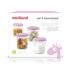 Set 4 Recipiente Plastic 250 ml Rose Miniland Baby, Culoare: Roz, Cantitate: 250ml,poza 5