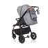 Carucior sport cu roti gonflabile (max. 22 Kg) 4Baby STINGER AIR Gri Deschis, Culoare: Gri deschis - poza 5 - ExclusivMAG.ro