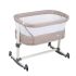 Patut co-sleeper BabyGo Vivaldi Beige, Culoare: Crem, Dimensiuni: 80x50