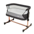 Patut co-sleeper BabyGo Vivaldi Gold, Culoare: Negru, Dimensiuni: 80x50