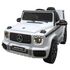 Masinuta electrica cu telecomanda, roti EVA, scaun piele Mercedes G63 Alb, Culoare: Alb  - ExclusivMAG.ro Masinuta electrica cu telecomanda, roti EVA, scaun piele Mercedes G63 Alb, Culoare: Alb