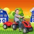 Tractor cu pedale si remorca Micromax MMX Verde Inchis, Culoare: Verde inchis,poza 4  - ExclusivMAG.ro Tractor cu pedale si remorca Micromax MMX Verde Inchis, Culoare: Verde inchis,poza 4