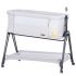 Patut Co-Sleeper Chipolino Pretty Close platinum, Culoare: Gri deschis,poza 5