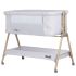 Patut Co-Sleeper Chipolino Sweet Dreams grey stars wood, Culoare: Gri deschis,poza 2