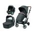Carucior 3 in 1 Peg Perego Vivace, SLK, 0 - 22 kg, 500, Negru/Gri, Culoare: Gri/Negru
