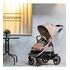 Carucior 3 in 1 Peg Perego Veloce, SLK, 0 - 22 kg, Mon Amour, Bej / Roz, Culoare: Bej,poza 8