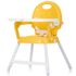 Scaun de masa Chipolino Bonbon 3 in 1 mango, Culoare: Galben,poza 5