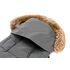 Sac de iarna cu guler blanita detasabil, pentru carucior, Grey, 100x50 cm, Fillikid, Culoare: Gri,poza 3